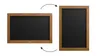 Schwarze magnetische Kreidetafel mit Holzrahmen 60x40cm Produktbild-Vorschau 2