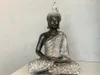 Buddha Figur betend sitzend,  24 cm in grau Silber Produktbild-Vorschau 6