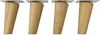 4x sossai Holzfüße rund - schräge Ausführung 10cm Eiche Produktbild-Vorschau 3