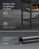 A close-up view of a shoe rack with text highlighting its features. Produktbild-Vorschau