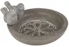 2er Set Vogeltränke aus Beton 20 cm mit Vogelfiguren – Produktbild-Vorschau 4
