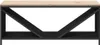 vidaXL Porta legna con piano in legno nero 100,5x35,5x40 cm Anteprima dell’immagine prodotto 6