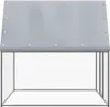 vidaXL Klec pro kuřata stříbrná a šedá 2x2x2 m Pozinkovaná Náhled obrázku produktu 3