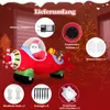 COSTWAY 220 cm Aufblasbarer Weihnachtsmann, Weihnachtsdeko Produktbild-Vorschau 3