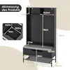 COSTWAY 170 cm hoher Garderobenständer, 4-in-1-Garderobe Produktbild-Vorschau 7