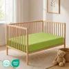 Buymax Baby Spannbettlaken 70x140 cm Apfelgrün, Jersey 100% Produktbild-Vorschau 2