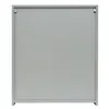 A closed, light gray cabinet with two doors is shown from the front against a white background. Produktbild-Vorschau