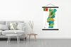 MuchoWow® Textilposter Bunte Karte von Portugal mit Inseln Produktbild-Vorschau 3