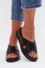 Verzierte Damen-Plattformsandalen aus  Schwarz Calorissa 39 Produktbild-Vorschau 2