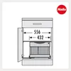A diagram of a kitchen bin with dimensions indicated. Produktbild-Vorschau