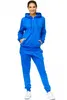 Damen Jogginganzug einfarbig 100% Baumwolle 586 Blau XXL Produktbild-Vorschau 2