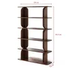Bücherregal Chilly CODY - 120 x 181,5 cm - in Dunkelbraun Produktbild-Vorschau 6