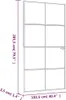 vidaXL Drzwi wewnętrzne czarne 102x201,5 cm szkło hartowane Podgląd zdjęcia produktu 11