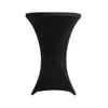 (Černá) 80X 110cm Bar Table Cover Stretch Cover pro Bistro Náhled obrázku produktu 2