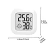 4er Set Digitales Thermo-Hygrometer – 2x Schwarz & 2x Weiß Produktbild-Vorschau 3