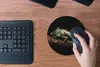 MuchoWow® Mauspad Mousepad Tier - Zweig - Schwarz 20x20 cm Produktbild-Vorschau 4