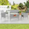 BIGZZIA Gartenmöbel-Set für den Außenbereich aus Rattan, Produktbild-Vorschau 8