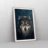 Gerahmtes Poster - Rahmen in heller Eiche - Wolf Dunkel Produktbild-Vorschau 8