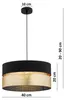 KAR-LIGHTING Pendelleuchte 1-flammig Schwarz‑Gold Metall Produktbild-Vorschau 2