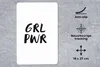 MuchoWow® Mauspad Mousepad Sprichwörter - Grl pwr - Mädchen Produktbild-Vorschau 2