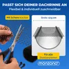 MONZANA® Dachrinnenschutz 7m inkl. 16 Befestigungsclips Produktbild-Vorschau 4