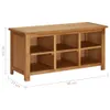 vidaXL Stojak na buty 90x37x45 cm lite drewno dębowe Podgląd zdjęcia produktu 6