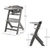 Kinderkraft ENOCK 2in1 Chaise haute en bois, ergonomique, Voir les images du produit 10