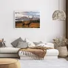 Poster - Poster ohne Rahmen - Rehe Wiese Berge - 91,5x61 cm Produktbild-Vorschau 6