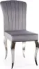 Chaise de salle à manger élégante PREDRAG – chrome / gris Voir les images du produit 8