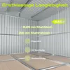 HOMAVO Gerätehaus Metall mit Pultdach, Gartenhaus Metall Produktbild-Vorschau 6