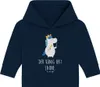 Mr. & Mrs. Panda Organic Baby Hoodie Einhorn König mit Produktbild-Vorschau 1