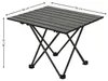 HOWHOMELY | Table pliante - Table de camping - noire - 56 x Voir les images du produit 3