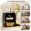 COSTWAY 2-laags boekenrek, klein, opbergrek van hout, Productafbeelding-voorbeeld 7