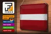 Blechschild Flagge Lettland 30x20cm Flag of Latvia Vintage Produktbild-Vorschau 3