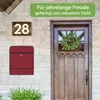 banjado Design Briefkasten Stahl schwarz mit Zeitungsfach Produktbild-Vorschau 4