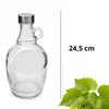 Damigiana in vetro nudo 1,5L con manico e tappo INOX Anteprima dell’immagine prodotto 2