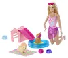 Barbie Puppy Pool Playset con cani che cambiano colore Anteprima dell’immagine prodotto 2