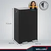 WELLGRO Treteimer 2x30L Schwarz – Edelstahl mit Softclose & Produktbild-Vorschau 3