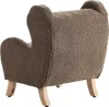 BELIANI Kindersessel Braun Bouclé-Stoffbezug mit Armlehnen Produktbild-Vorschau 7