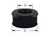 STEDO Euro WC-Spülrohrverbinder Ø 55 mm für Spülkasten Produktbild-Vorschau 2