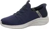 A single blue Skechers slip-on shoe is shown against a white background. Produktbild-Vorschau