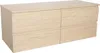 SORRENTO Doppelwaschtisch 120cm hängend - Holzoptik Produktbild-Vorschau 2