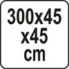 A white background with black text indicating product dimensions. Produktbild-Vorschau