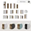 Waschbeckenunterschrank Vicco Karen Weiß/Sonoma 80 x 65 cm Produktbild-Vorschau 8