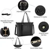 NUBILY Handtasche Damen 15.6 Zoll Kunstleder Schwarz Groß Produktbild-Vorschau 2