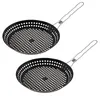 2er Set BBQ Grillpfanne Ø30 cm Grill Gemüsepfanne Produktbild-Vorschau 1