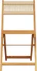 vidaXL Gartenstühle 4 Stk. Klappbar Beige Massivholz Akazie Produktbild-Vorschau 4