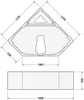 Duravit D-Code hoekbad, 140 x 140 cm Productafbeelding-voorbeeld 7