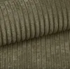 Close-up of textured olive green corduroy fabric, folded. Produktbild-Vorschau