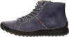 A side view of a blue women's boot. Voir les images du produit